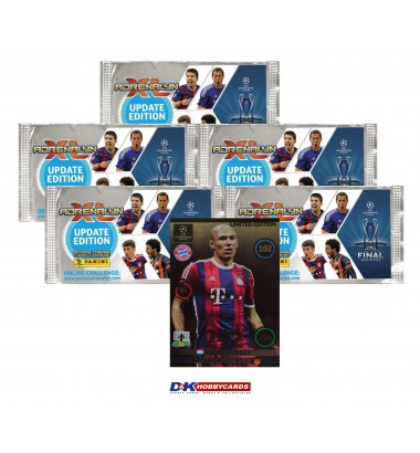 CHAMPIONS LEAGUE 2014/2015 UPDATE EDITION 5 kaardipakki + Limited Edition kaart Arjen Robben (FC Bayern München)